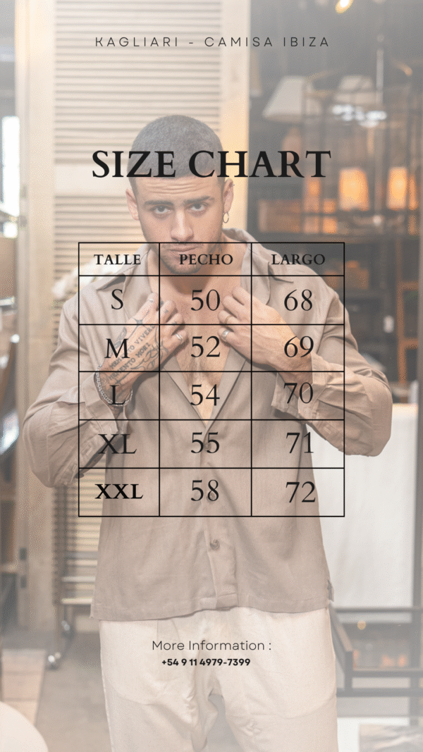 Camisa de Lino||Ibiza Light Brown - Image 6