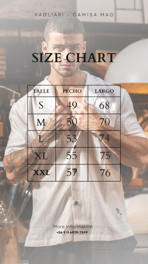 Camisa de Lino cuello Mao||Black Bronze - Image 5