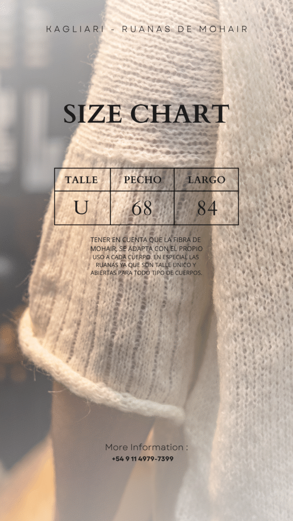 Ruana de Mohair||Storm - Image 5