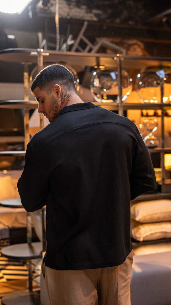 Camisa de Lino||Ibiza Black Bronze - Image 4