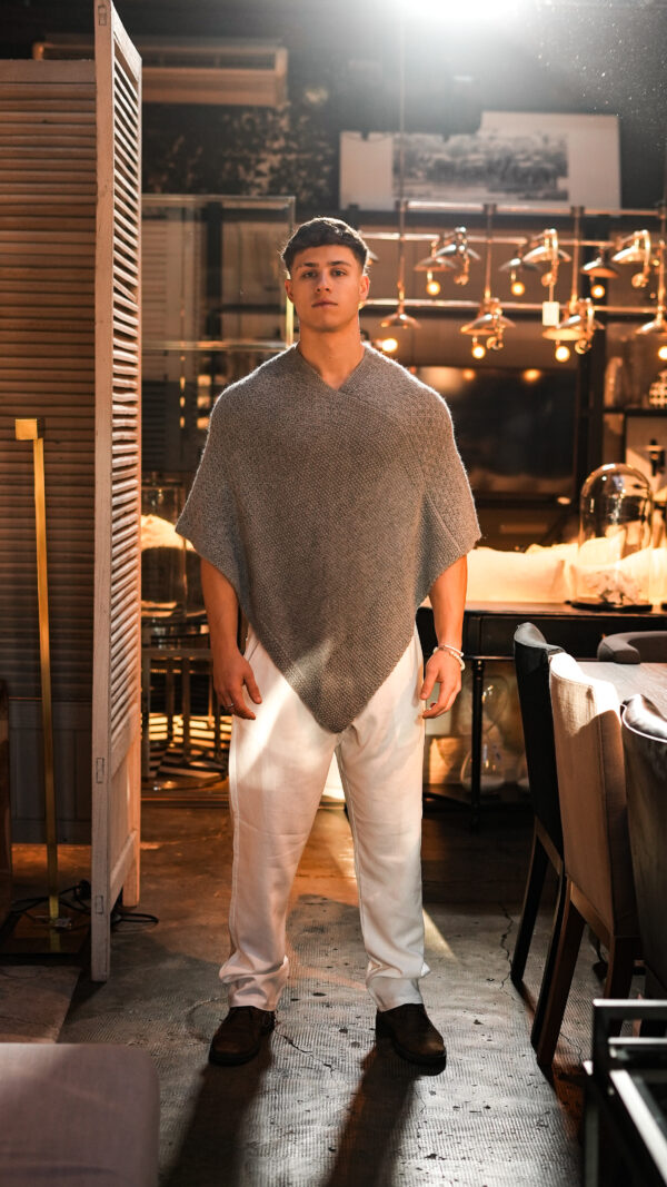 Poncho Perú Storm || 100% Baby Alpaca