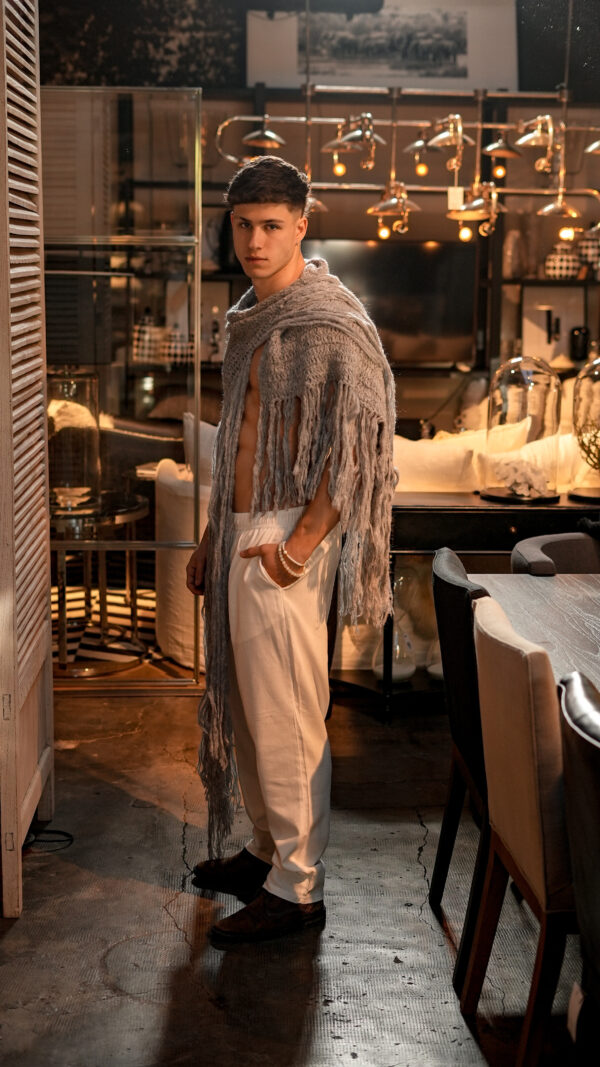 Bufanda de Mohair||Cascade Storm - Image 5