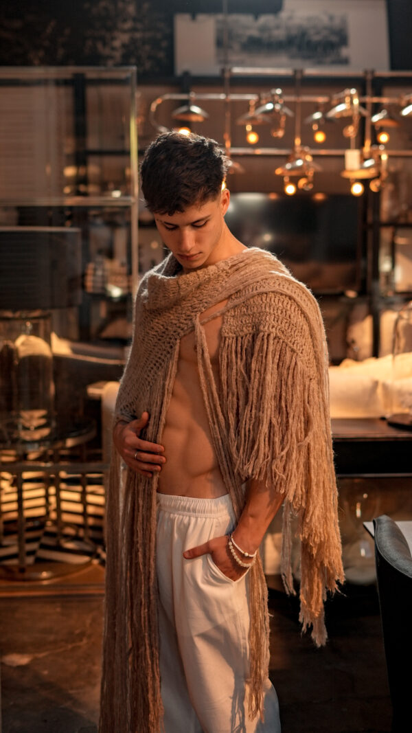 Bufanda de Mohair||Cascade Soil - Image 5