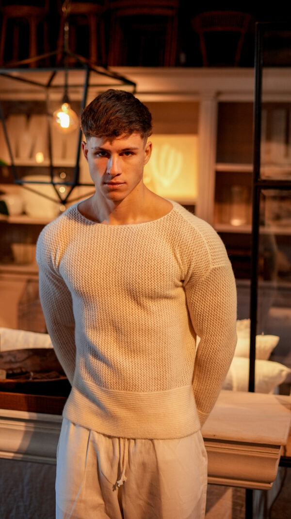 Sweater Perú Cream||100% Baby Alpaca