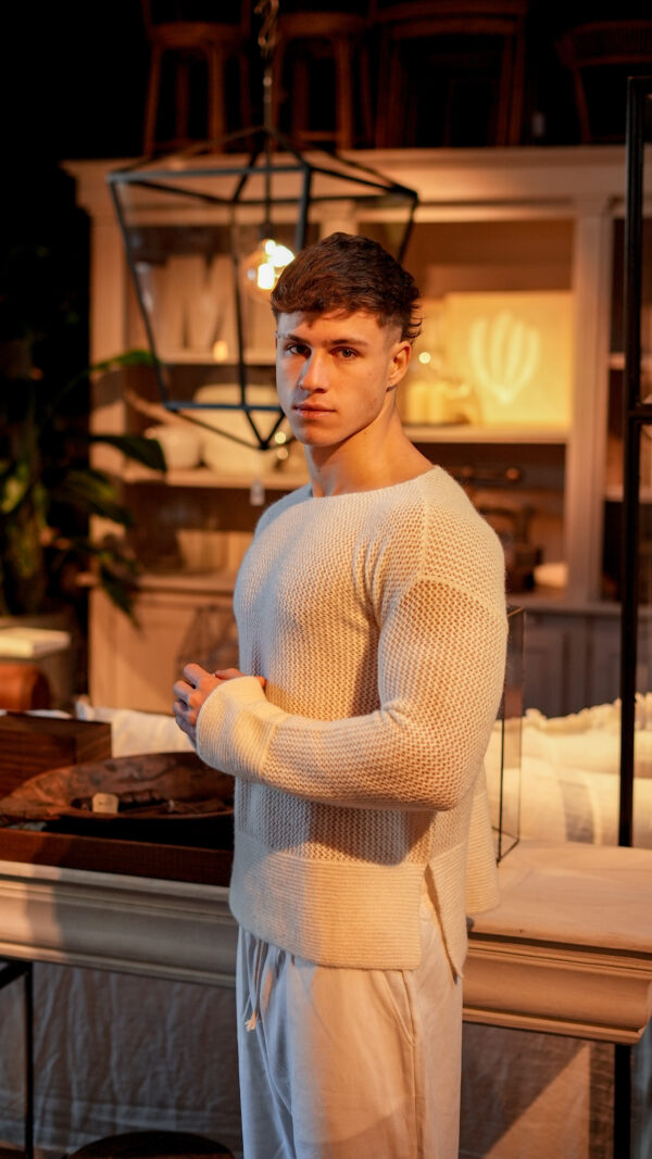 Sweater Perú Cream||100% Baby Alpaca - Image 2