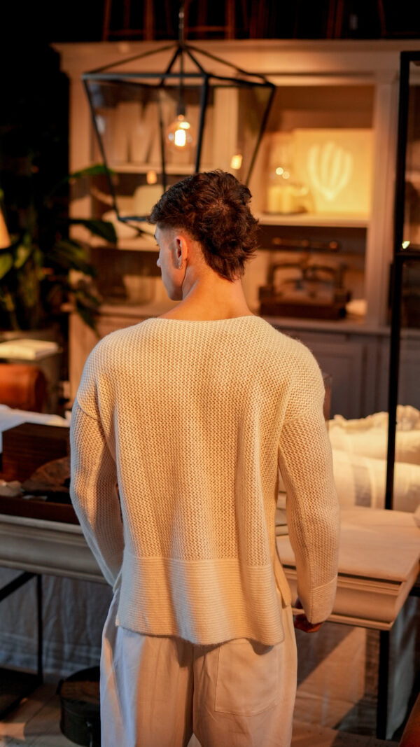 Sweater Perú Cream||100% Baby Alpaca - Image 3