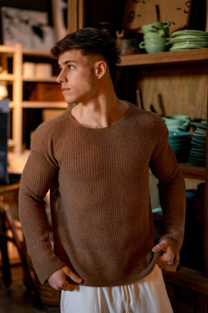 Sweater Perú Chocolate||100% Baby Alpaca