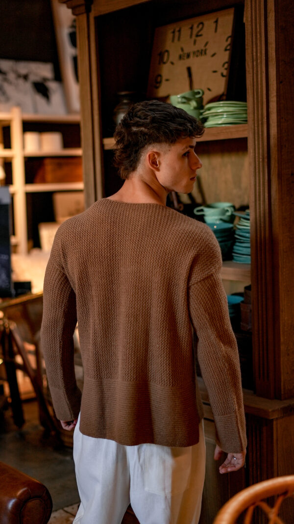 Sweater Perú Chocolate||100% Baby Alpaca - Image 3