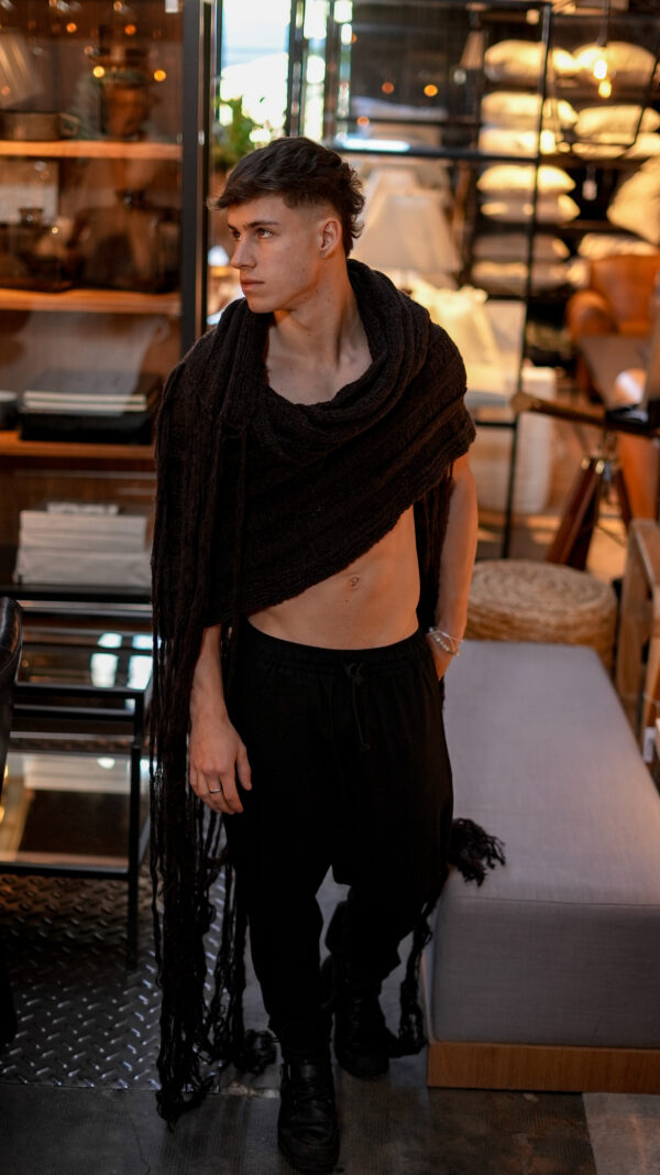 Bufanda de Mohair||Dune Chocolate - Image 2