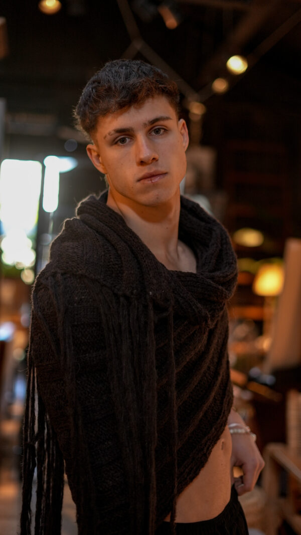 Bufanda de Mohair||Dune Chocolate - Image 3