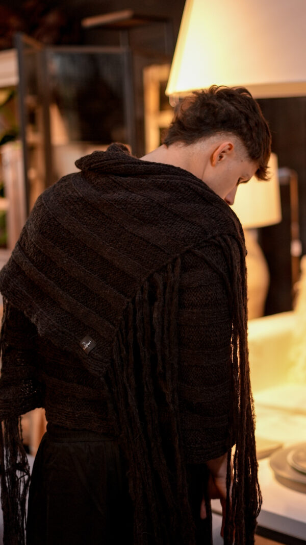 Bufanda de Mohair||Dune Chocolate - Image 4