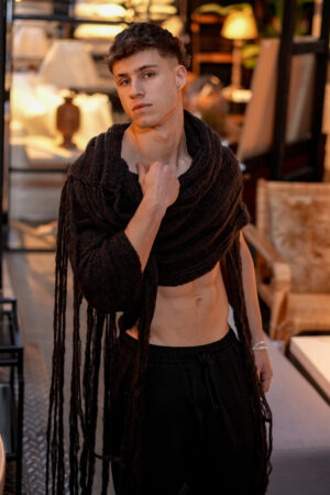 Bufanda de Mohair||Dune Chocolate