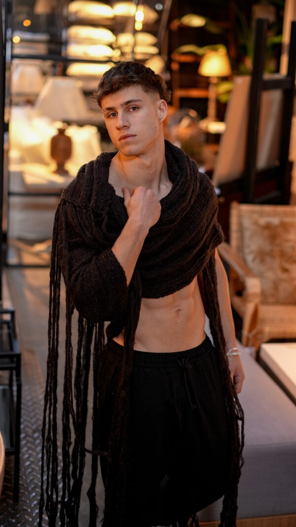 Bufanda de Mohair||Dune Chocolate