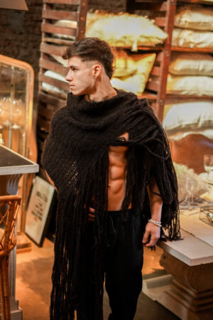 Bufanda de Mohair||Cascade Chocolate