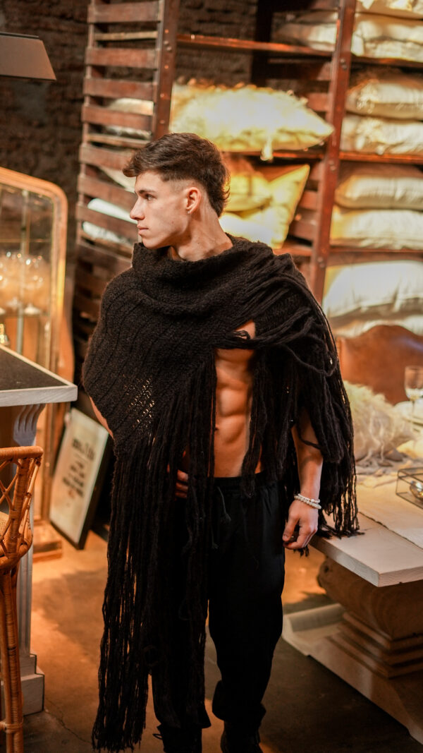 Bufanda de Mohair||Cascade Chocolate