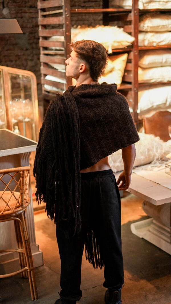 Bufanda de Mohair||Cascade Chocolate - Image 4