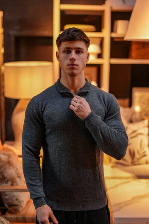 Sweater Perú Open Storm||100% Baby Alpaca