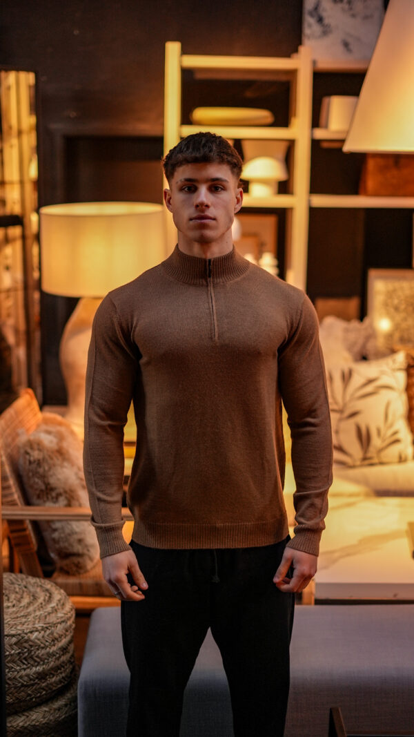 Sweater Perú Open Camel||100% Baby Alpaca - Image 2