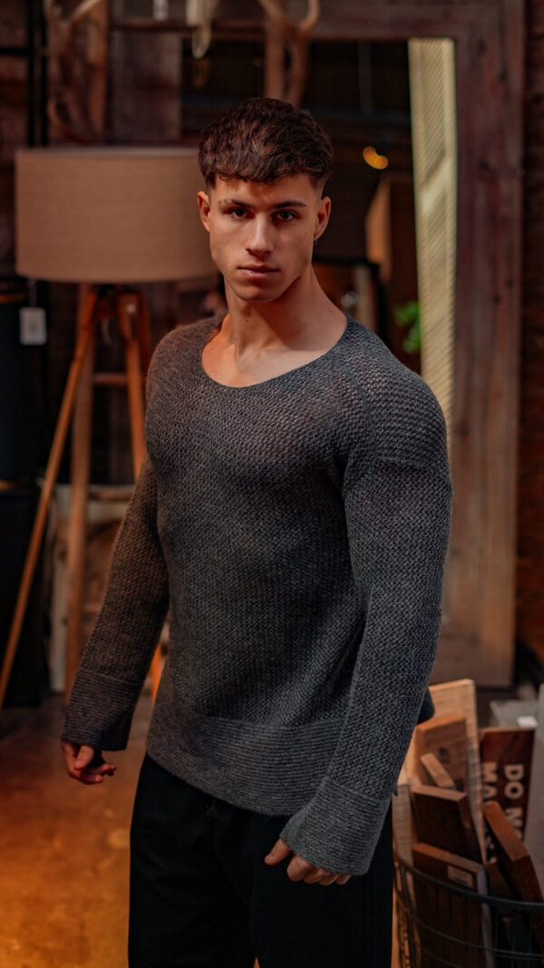 Sweater Perú Storm||100% Baby Alpaca - Image 2