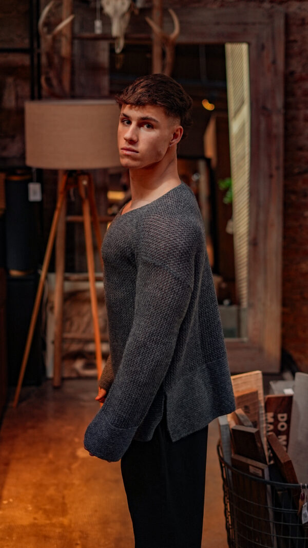 Sweater Perú Storm||100% Baby Alpaca - Image 3