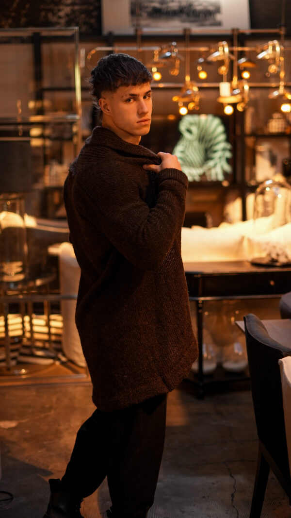Saco de Mohair||Cozy Chocolate - Image 2