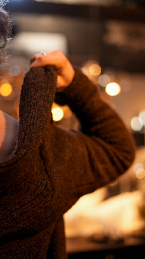 Saco de Mohair||Cozy Chocolate - Image 4