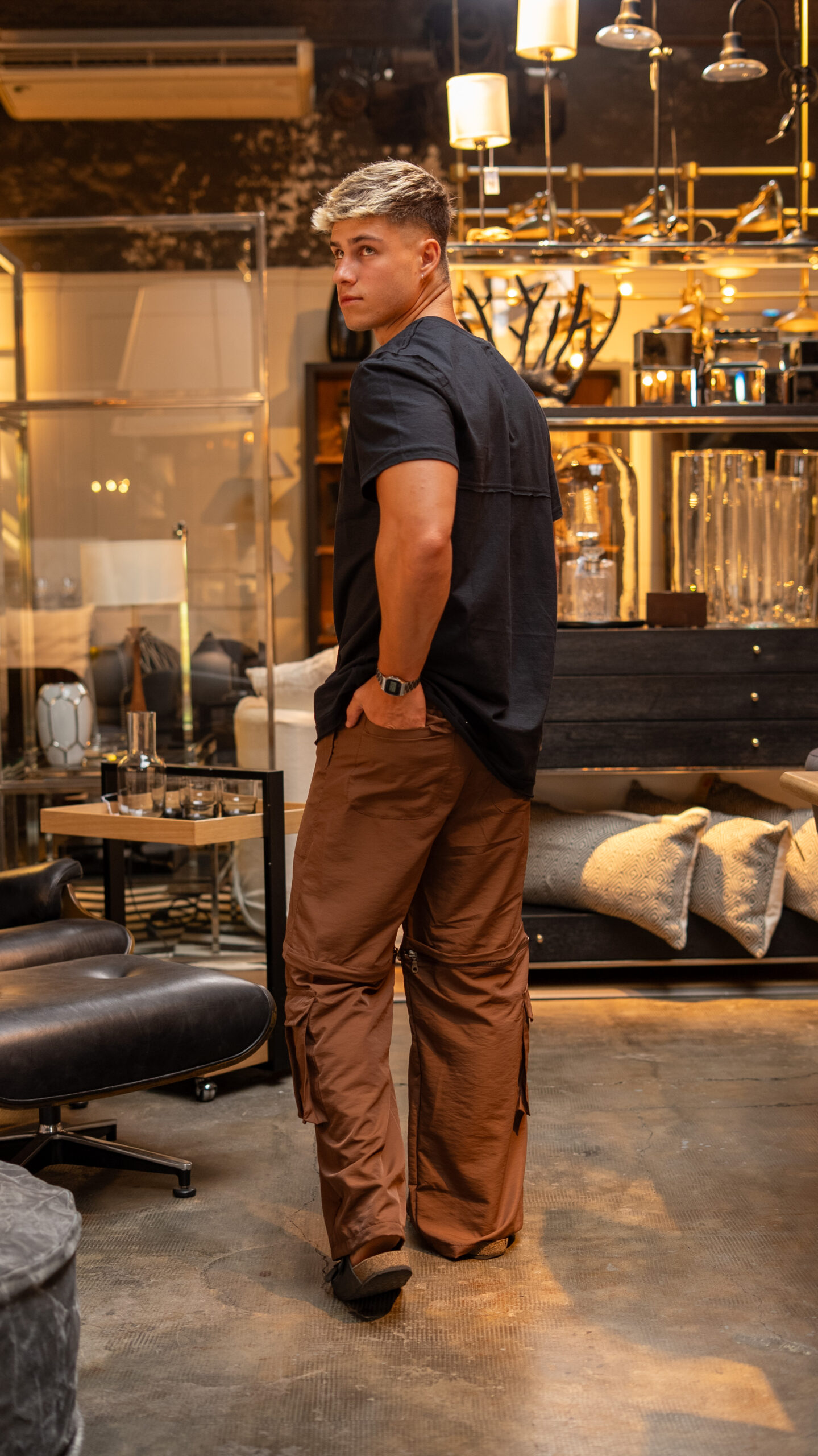 Pantalón Cargo||Brown - Image 4