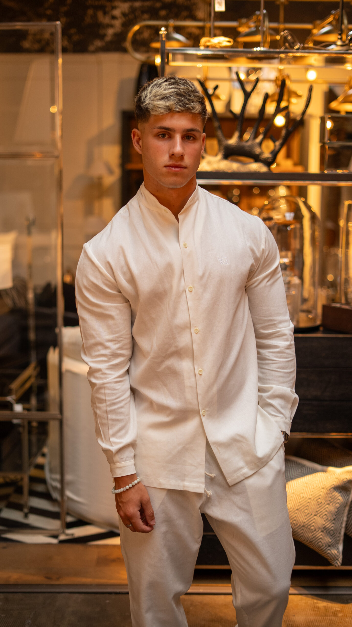 Camisa de Lino Tulum Jazmin|| Mao Manga Larga - Image 2