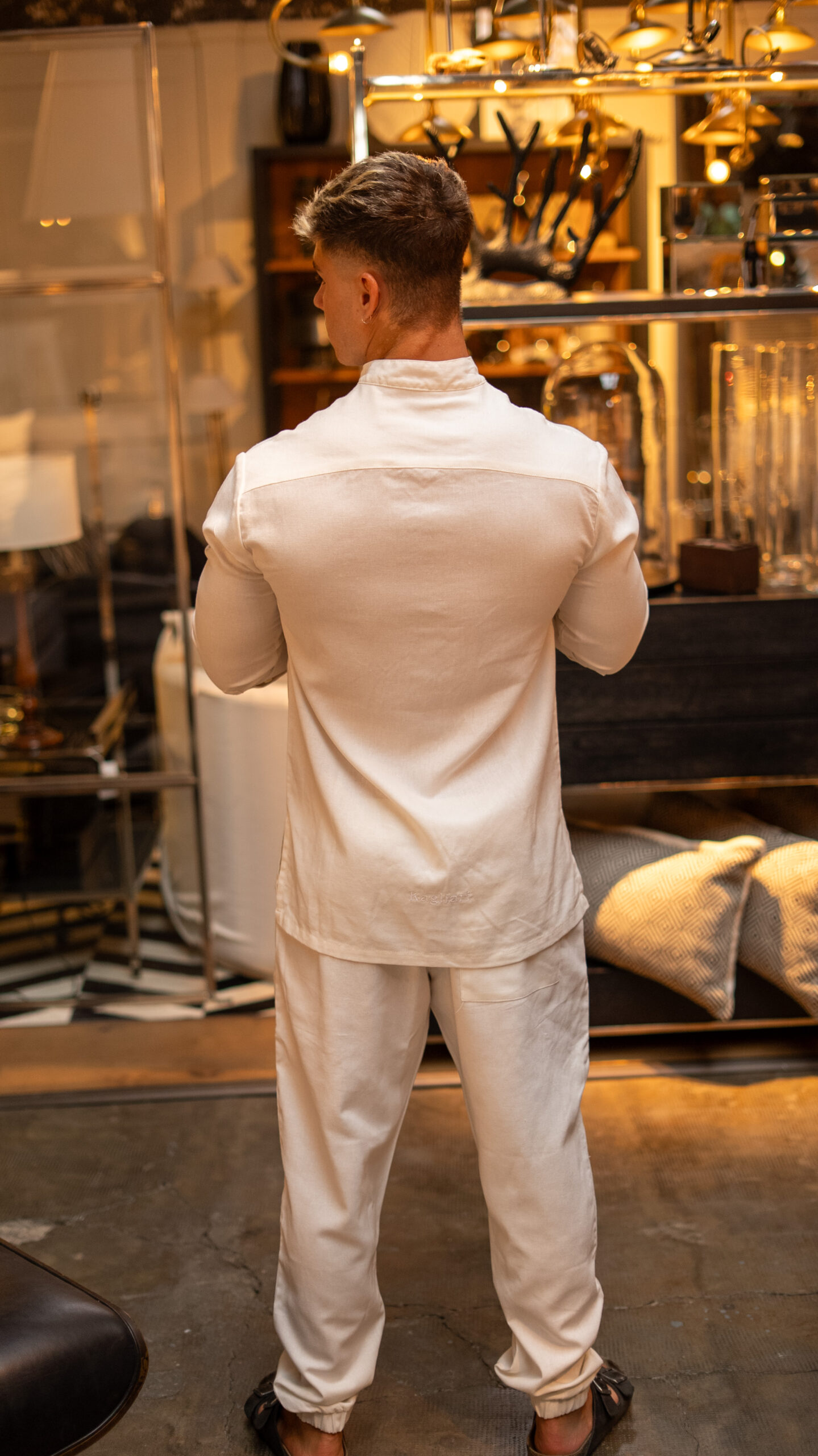 Camisa de Lino Tulum Jazmin|| Mao Manga Larga - Image 5