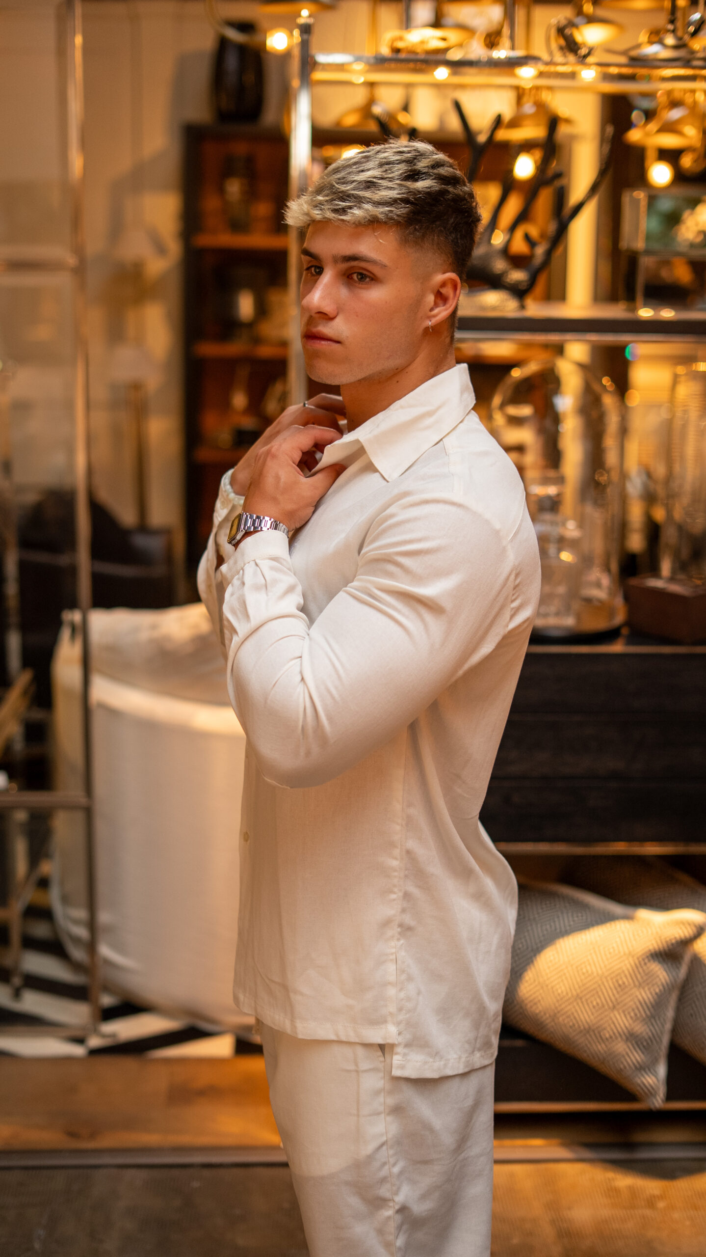 Camisa de Lino Milan Jazmin || Manga Larga - Image 3