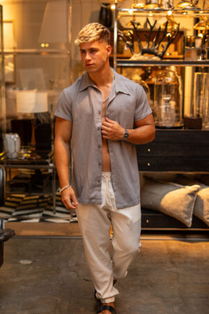 Camisa de Lino Formentera Rock || Manga Corta