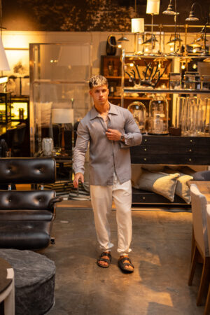 Camisa de Lino Formentera Rock || Manga Larga