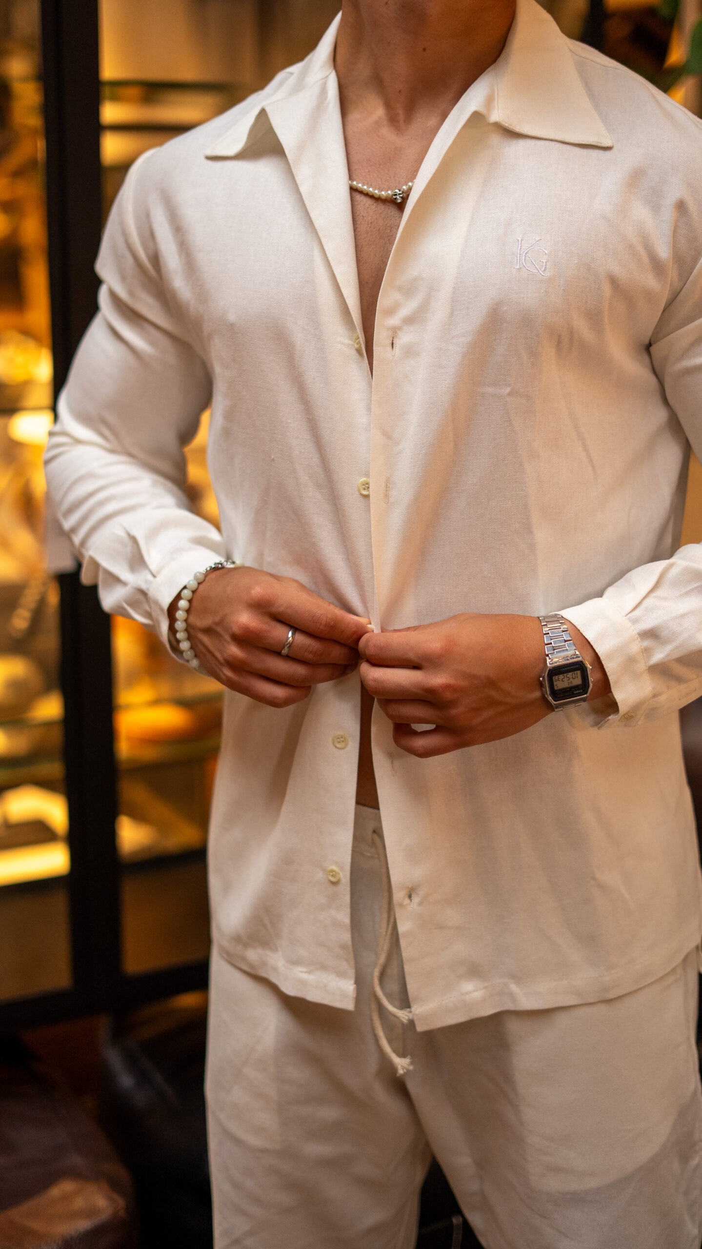 Camisa de Lino Formentera Jazmin || Manga Larga - Image 4