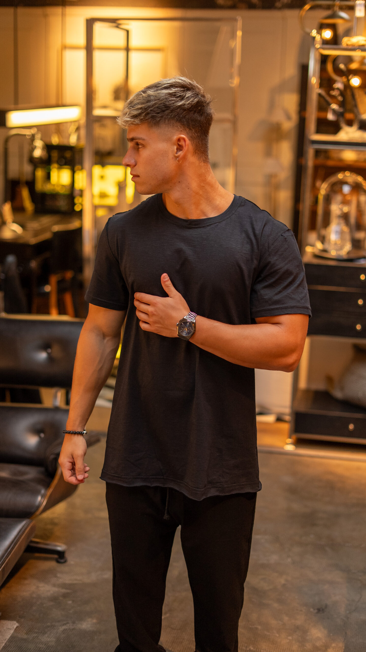 Remera Mallorca || Silence Flame Black