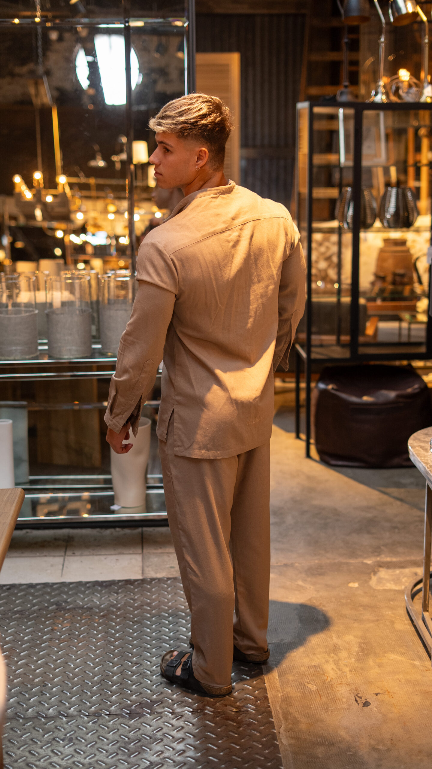 Camisa de Lino Tulum Soil|| Mao Manga Larga - Image 3