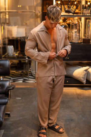 Camisa de Lino Formentera Soil || Manga Larga