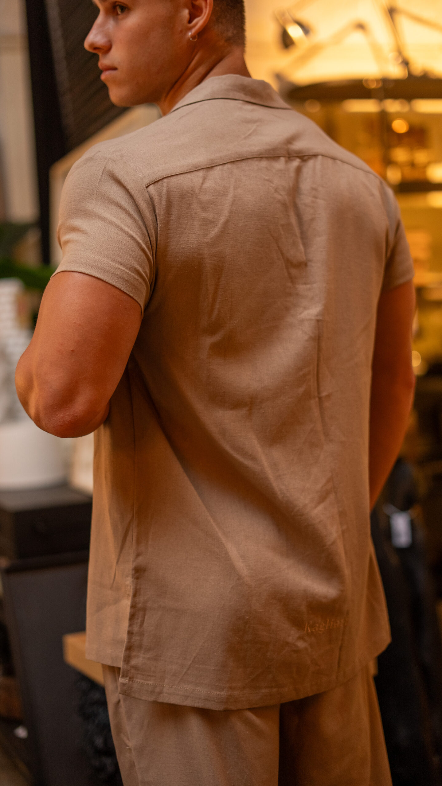 Camisa de Lino Formentera Soil || Manga Corta - Image 5