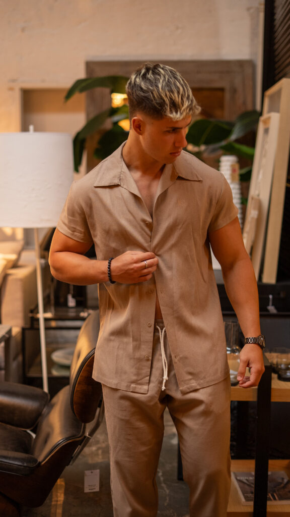 Camisa de Lino Formentera Soil  ·  Manga Corta