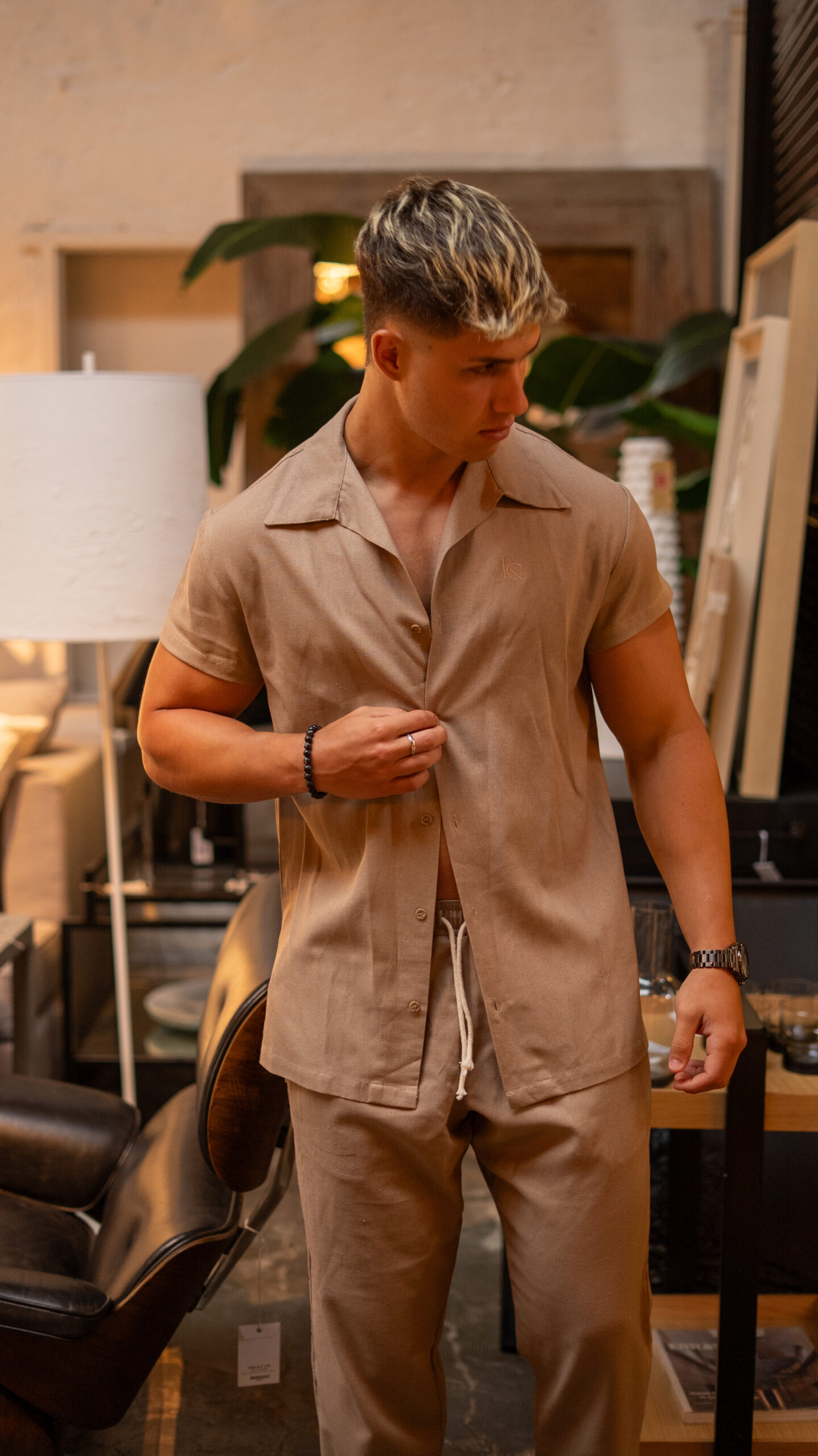 Camisa de Lino Formentera Soil || Manga Corta