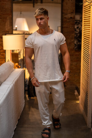 Remera Ibiza Flame||Cream Black