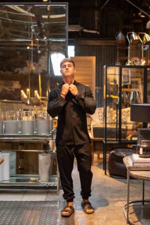 Camisa de Lino Tulum Shadow || Mao Manga Larga