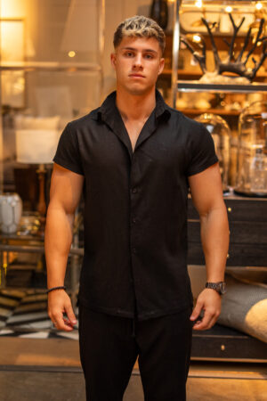 Camisa de Lino Milan Shadow ||  Manga Corta
