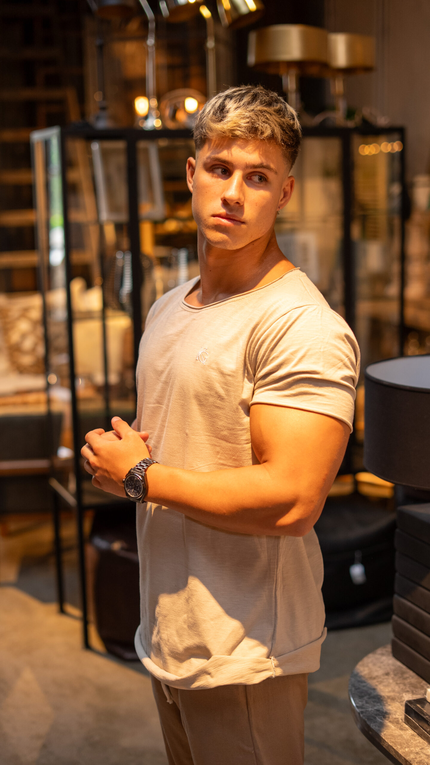 Remera Ibiza Flame KG||Sahara White - Image 2