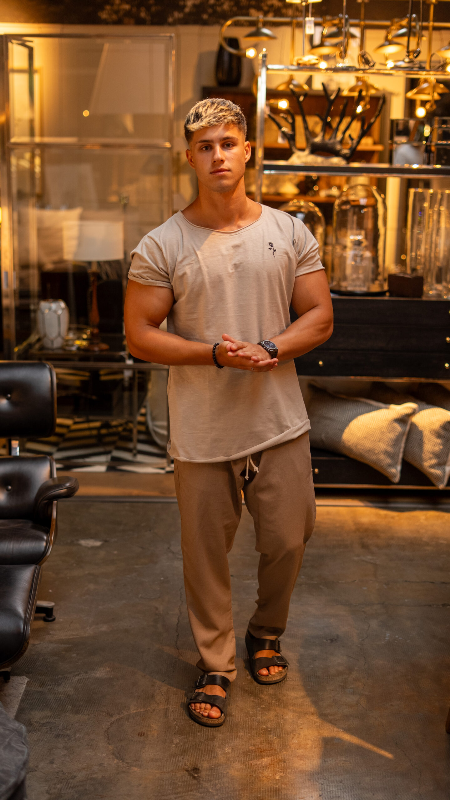 Remera Ibiza Flame||Sahara Black