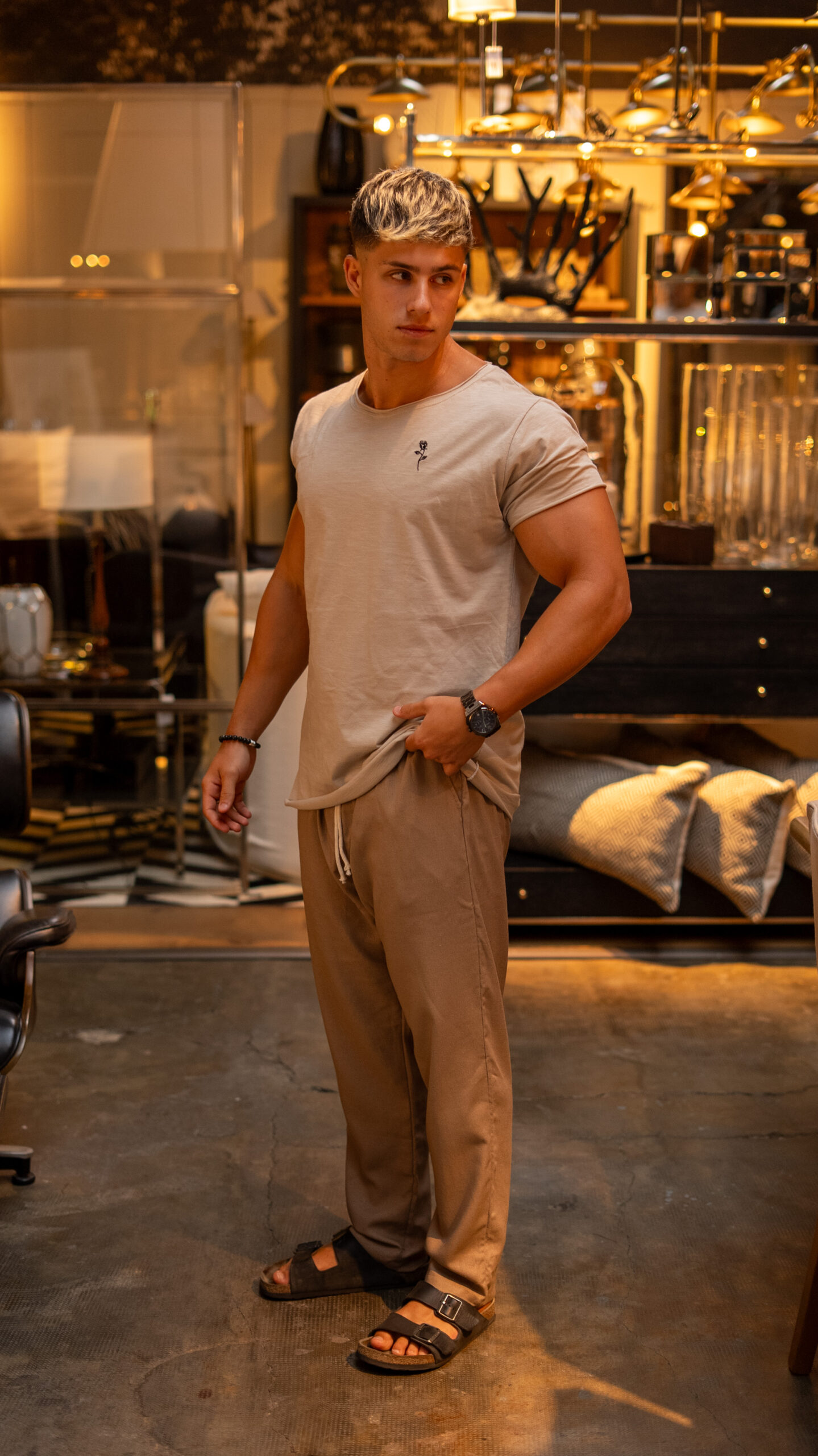 Remera Ibiza Flame||Sahara Black - Image 3