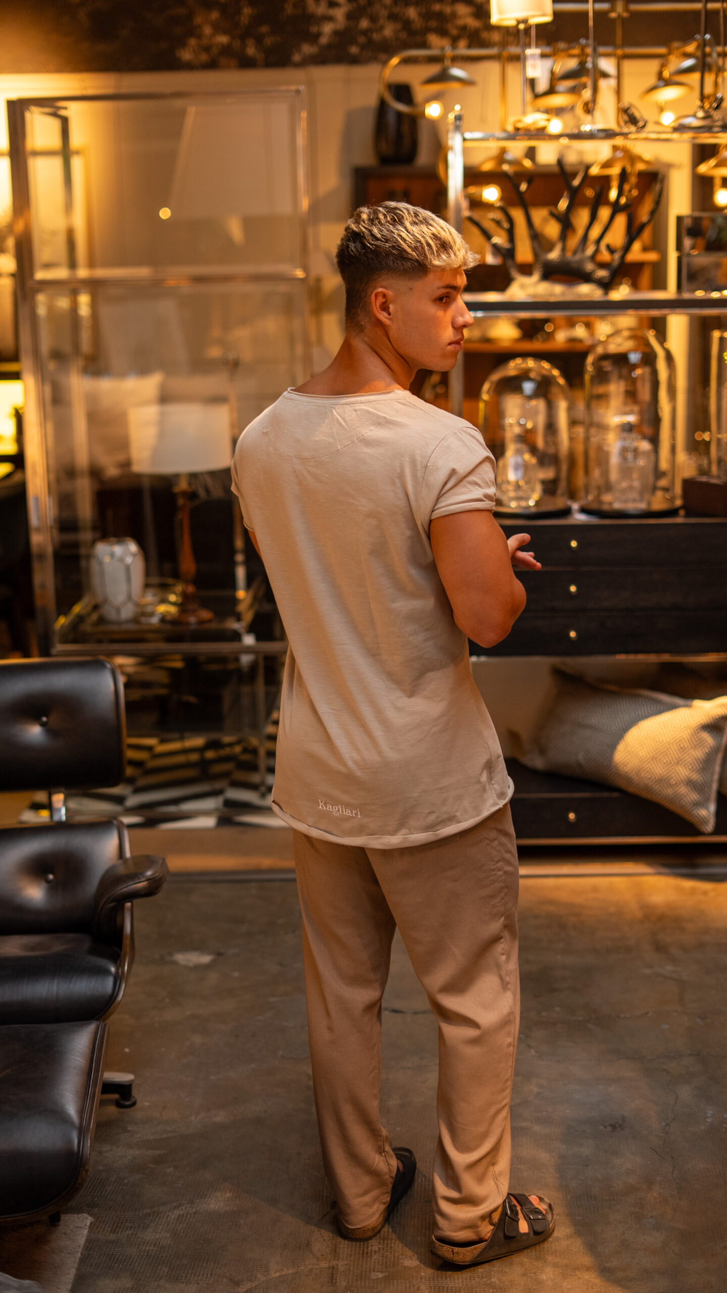 Remera Ibiza Flame||Sahara Black - Image 4